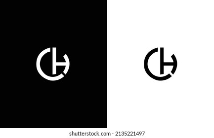 Alphabet letters Initials Monogram logo HO, OH