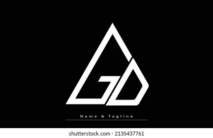 Alphabet letters Initials Monogram logo GD ,  DG