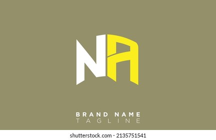 Alphabet letters Initials Monogram logo NA, AN, N and A