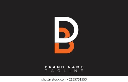 Alphabet letters Initial Monogram Logo BD, DB, B und D