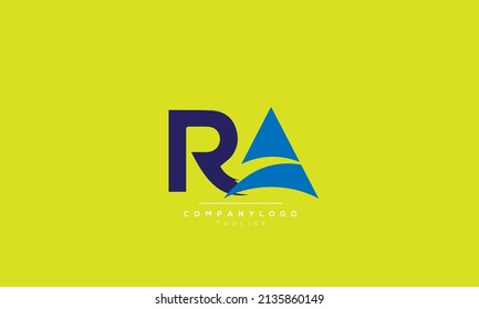 Alphabet letters Initials Monogram logo RA, RA INITIAL, RA letter