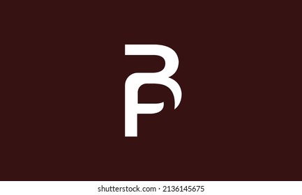 Alphabet letters Initials Monogram logo PB, BP, P and B