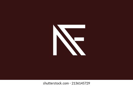 Alphabet letters Initials Monogram logo AF, FA, A and F