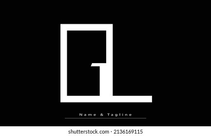 Alphabet letters Initials Monogram logo GL , LG