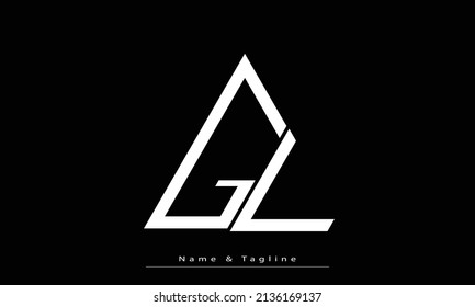 Alphabet letters Initials Monogram logo GL , LG