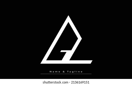 Alphabet letters Initials Monogram logo GL , LG