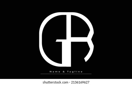 Alphabet letters Initials Monogram logo GR , RG