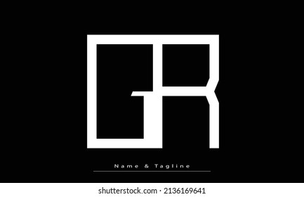Alphabet letters Initials Monogram logo GR , RG