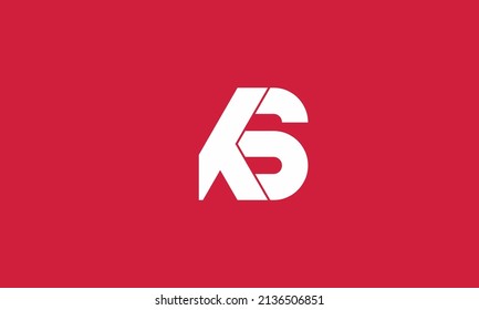 Alphabet letters Initials Monogram logo KS, SK, K and S