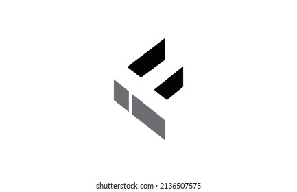 Alphabet letters Initials Monogram logo IF, FI, I and F