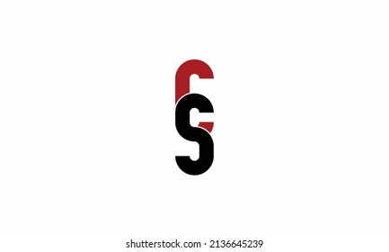 Alphabet letters Initials Monogram logo CS, SC, C and S