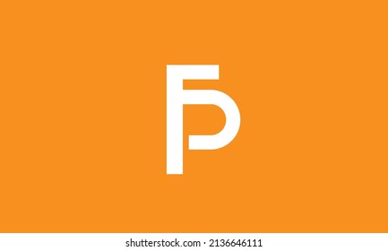 Alphabet letters Initials Monogram logo FP, PF, F and P