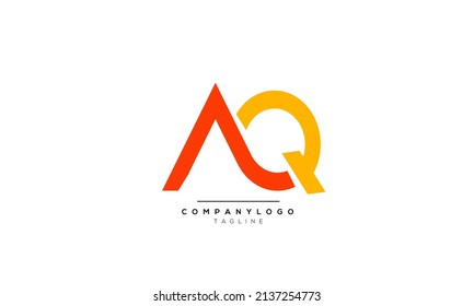 Alphabet letters Initial Monogram Logo AQ, AQ INITIAL, AQ Brief