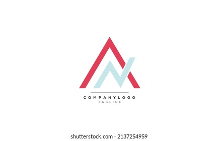 Alphabet letters Initials Monogram logo AN, AN INITIAL, AN letter