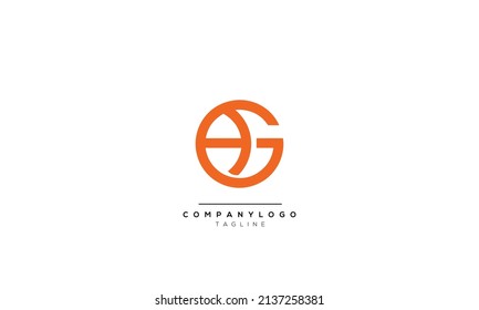 Alphabet letters Initials Monogram logo GA, GA INITIAL, GA letter