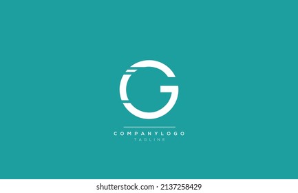 Letras alfabéticas Iniciales Logo de Monograma GI, GI INITIAL, letra GI