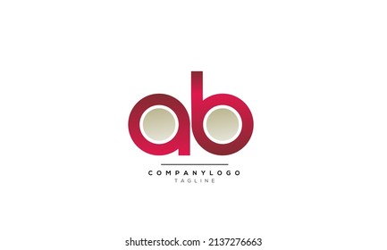 Alphabet letters Initial Monogram logo AB, AB INITIAL, AB letter
