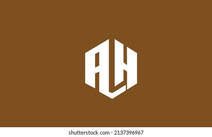 Alphabet letters Initials Monogram logo AH, HA, A and H