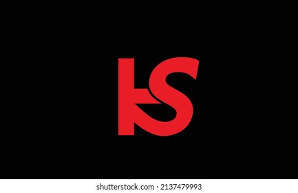 Alphabet letters Initials Monogram logo HS, SH, H and S