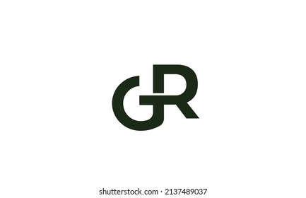 Alphabet letters Initials Monogram logo rg, GR, R and G