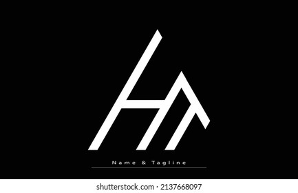 Alphabet letters Initial Monogram Logo HT , TH
