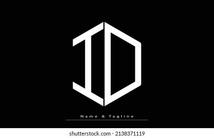 Alphabet letters Initials Monogram logo ID ,  DI
