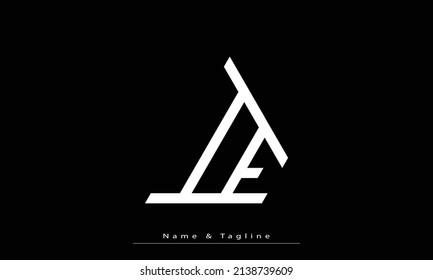 Alphabet letters Initials Monogram logo IE , EI