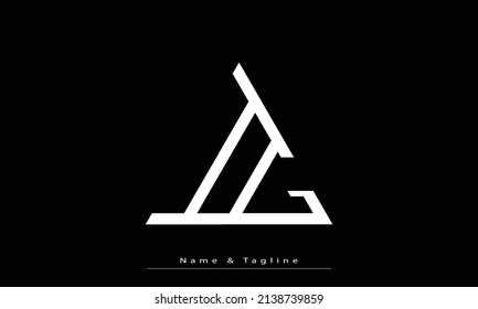 Alphabet letters Initial Monogram Logo IG, GI