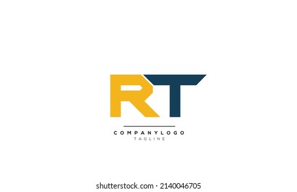 Alphabet letters Initials Monogram logo RT, RT INITIAL, RT letter
