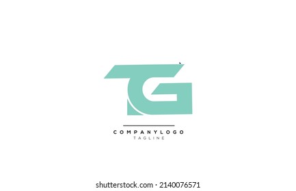Alphabet letters Initials Monogram logo TG, TG INITIAL, TG letter