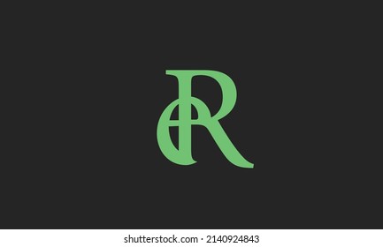 Alphabet letters Initials Monogram logo ER, RE, E and R