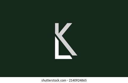 Alphabet letters Initials Monogram logo LK, KL, L and K