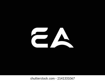 Alphabet letters Initials Monogram logo EA, EA, E and A