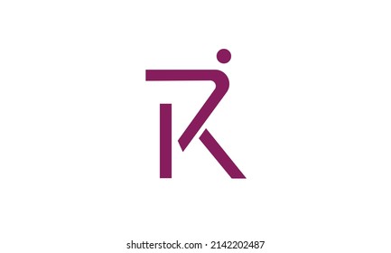 Alphabet Letters Initials Monogram Logo Rk Stock Vector (Royalty Free ...