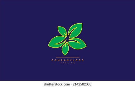 Letras alfabéticas Iniciales Logotipo Monograma LEAF, LEAF INICIAL