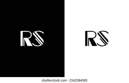 Alphabet letters Initials Monogram logo RS,RS INITIAL, RS letter , S and R
