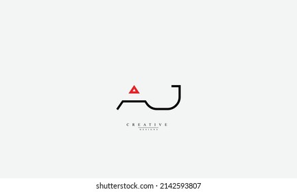 Alphabet letters Initials Monogram logo AJ J A JA