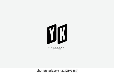 Alphabet letters Initials Monogram logo YK KY Y K