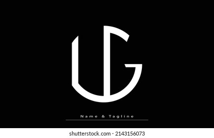 Alphabet letters Initials Monogram logo LG , GL