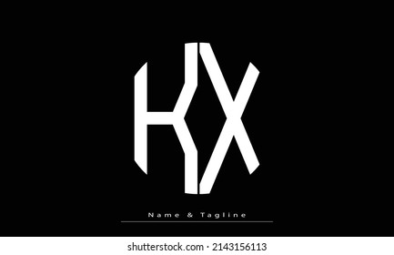 Alphabet letters Initials Monogram logo KX , XK