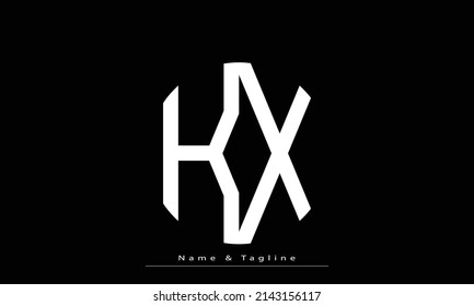 Alphabet letters Initials Monogram logo KX , XK