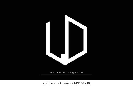 Alphabet letters Initials Monogram logo LD , DL