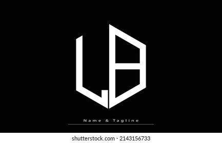 Alphabet letters Initial Monogram Logo LB, BL
