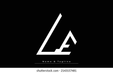 Alphabet letters Initials Monogram logo LE , EL