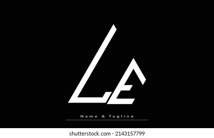 Alphabet letters Initials Monogram logo LE , EL