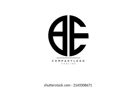 Alphabet letters Initials Monogram logo BE, BE INITIAL, BE letter