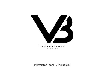 Alphabet Letters Initials Monogram Logo Vb Stock Vector (Royalty Free ...