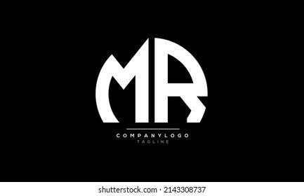 Alphabet letters Initials Monogram logo MR, MR INITIAL, MR letter