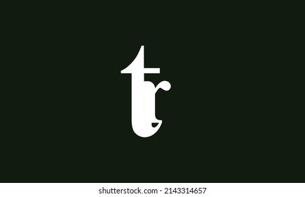 Alphabet letters Initials Monogram logo TR, RT, T and R
