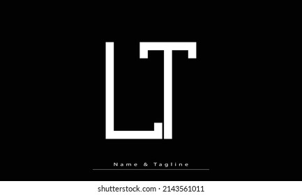 Alphabet letters Initials Monogram logo LT , TL